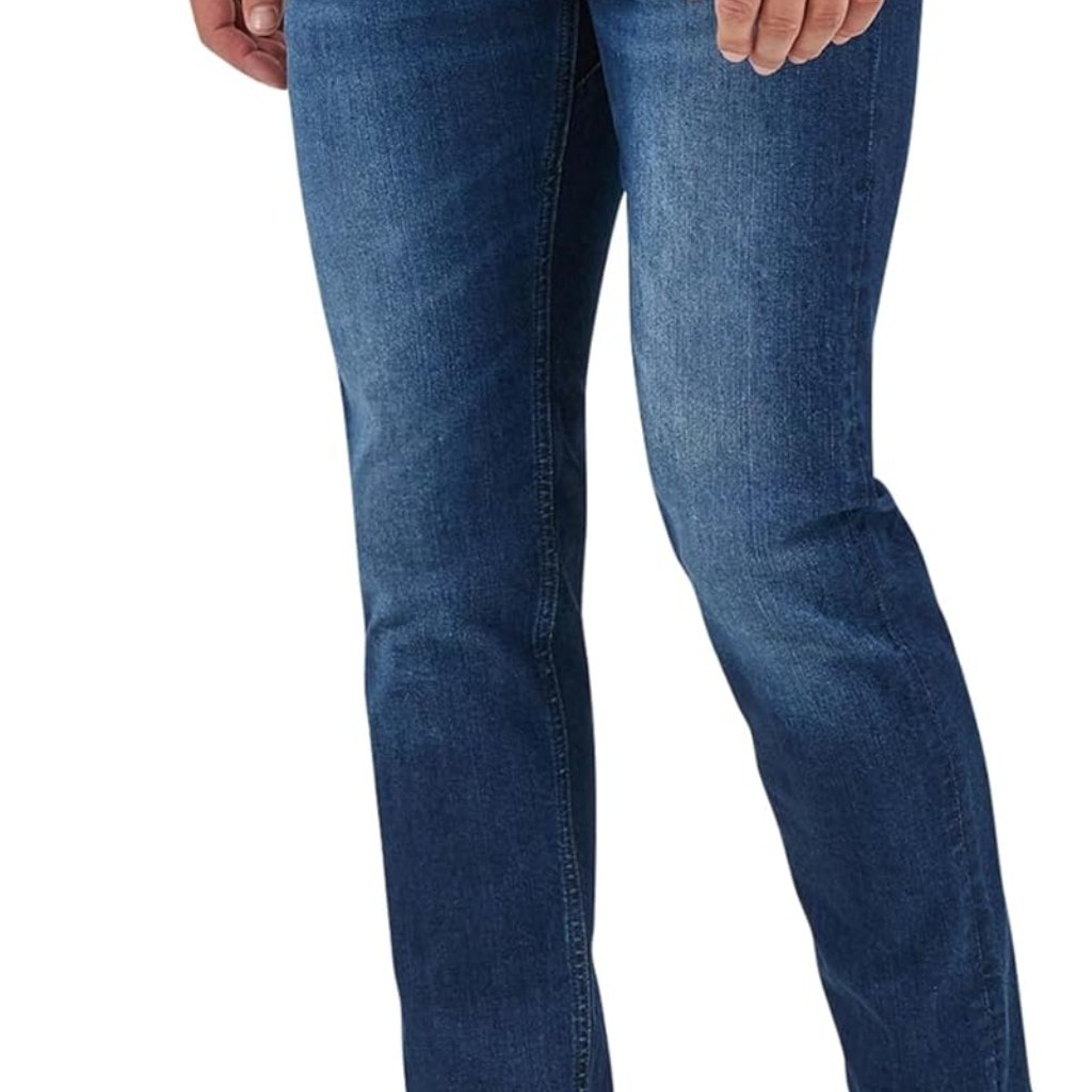 Men's Eco-Conscious Slim Straight Jeans - Soft Cotton Blend In Ember, 36w X 32l